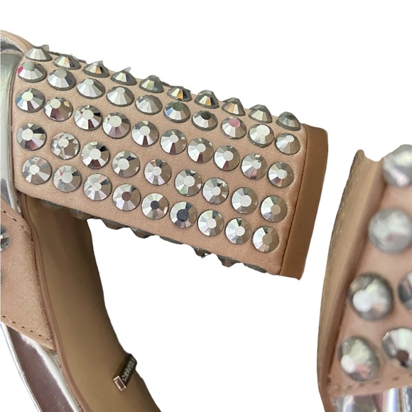Kurt Geiger London Studded Sandals. VGC. Rose and silver. Sz 38 - Picture 7 of 9